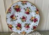 Royal Albert Old Country Roses Blue Damask Luncheon Plate