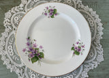 Vintage Royal Grafton Purple Violets Luncheon Plate