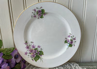 Vintage Royal Grafton Purple Violets Luncheon Plate
