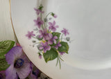 Vintage Royal Grafton Purple Violets Luncheon Plate