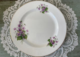 Vintage Royal Grafton Purple Violets Luncheon Plate