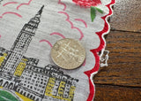 Vintage Ohio State Map Souvenir Handkerchief - The Pink Rose Cottage 
