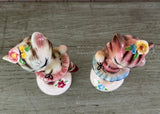 Vintage PY Japan Anthropomorphic Ballerina Cat Salt and Pepper Shakers Set