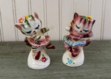Vintage PY Japan Anthropomorphic Ballerina Cat Salt and Pepper Shakers Set