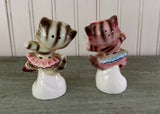 Vintage PY Japan Anthropomorphic Ballerina Cat Salt and Pepper Shakers Set