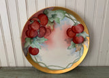 Antique T&V Limoges Tomato Serving Platter, Artist Signed Butler, c. 1892–1907