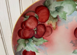 Antique T&V Limoges Tomato Serving Platter, Artist Signed Butler, c. 1892–1907