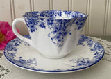 Vintage Shelley Dainty Blue Flowers Teacup and Saucer