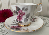 Vintage Wild Pink Rose Teacup and Saucer England
