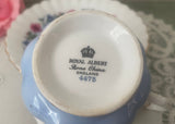 Vintage Royal Albert Blue White with Petite Flowers Teacup