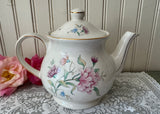 Vintage Sadler Teapot Pink and Purple Peonies