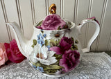 Vintage Grace's Rose Wildflower Teapot by Sadler