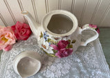 Vintage Grace's Rose Wildflower Teapot by Sadler