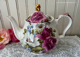 Vintage Grace's Rose Wildflower Teapot by Sadler