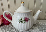 Vintage Arthur Wood & Sons 2 Cup Teapot with Pink Roses