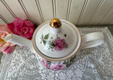 Vintage Arthur Wood & Sons 2 Cup Teapot with Pink Roses