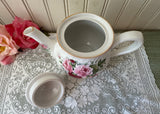Vintage Arthur Wood & Sons 2 Cup Teapot with Pink Roses