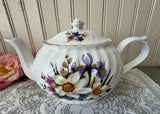 Vintage Arthur Wood & Son Staffordshire Spring Daffodils Teapot