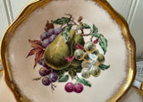 Vintage Paragon Fruit Pears Grapes Teacup and Saucer