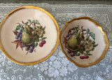 Vintage Paragon Fruit Pears Grapes Teacup and Saucer