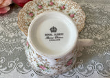 Vintage Royal Albert Chintz Pink Rose and Gold Flowers Teacup