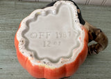 Vintage 1987 Fitz and Floyd Halloween Witch and Pumpkin Mug