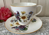Vintage Duchess Jonquil Violets and Iris Teacup