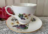 Vintage Duchess Jonquil Violets and Iris Teacup