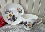 Vintage Duchess Jonquil Violets and Iris Teacup
