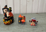 Halloween Resin Shadow Box Figurines Set of 5