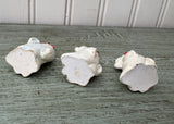 Smiling Halloween Ghost Figurines Set of 3 Holiday Decor