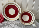 Vintage Deep Red and Gold Teacup by Aynsley