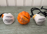 Longaberger Happy Halloween Ghost Tie-On Set of 3 MIB