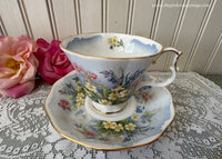 Vintage Royal Albert Shakespeare's Flowers Primrose Beds Teacup
