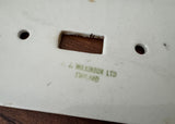 Vintage Clarice Cliff Tonquin Brown Transferware Light Switch Plates Made in England Set of 2