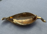 Vintage Weiss Pave Autumn Leave Brooch