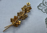 Vintage Fall Colors Rhinestone Brooch and Earring Set - The Pink Rose Cottage 