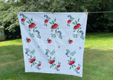 Vintage Wilendur Red Apples and Currents Tablecloth