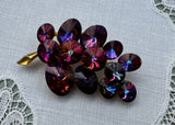 Vintage Weiss Rivoli Watermelon Grapes Brooch