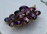 Vintage Weiss Rivoli Watermelon Grapes Brooch