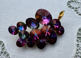 Vintage Weiss Rivoli Watermelon Grapes Brooch