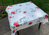 Vintage Wilendur Red Apples and Currents Tablecloth