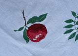 Vintage Wilendur Red Apples and Currents Tablecloth