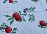 Vintage Wilendur Red Apples and Currents Tablecloth