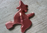 Vintage Copper Halloween Witch Cookie Cutter