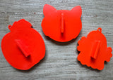 Vintage Hallmark Halloween Orange Cookie Cutters