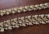 Vintage Enameled and Rhinestone Fall Leaves Necklace and Bracelet
