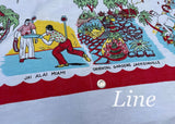 Vintage Amer-Lin Creation Florida Souvenir Tablecloth