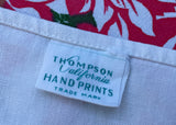 Tagged Vintage California Hand Prints Cactus and Flowers Tablecloth