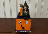 Department 56 Halloween Village Express Truck Pumpkin and Witch